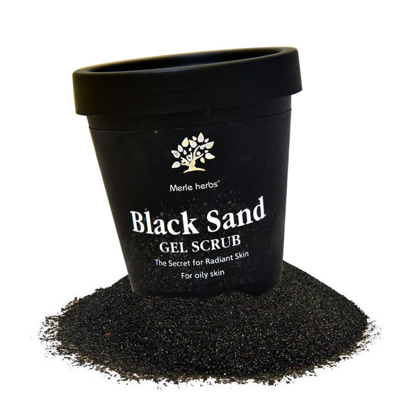 Black Sand Gel Scrub For Oily Skin