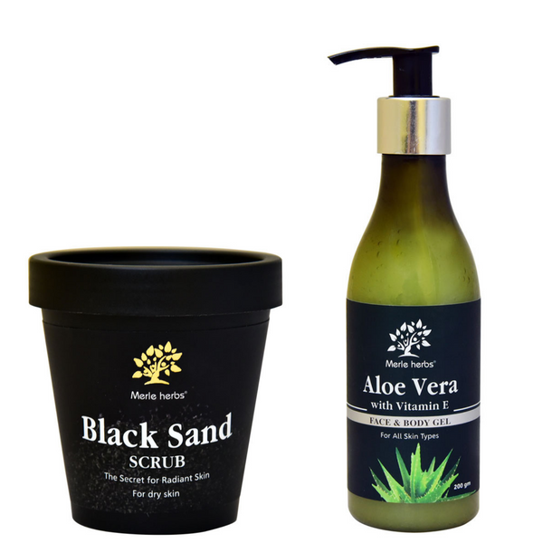 Combo Pack (Aloe Vera Gel + Black Sand Cream)
