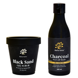 Combo Pack (Black sand gel scrub + Charcoal Peel Off Mask)